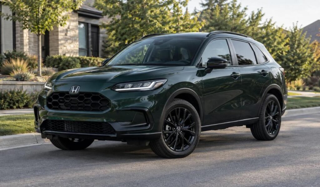 2027 Honda HR-V Sport in Nordic Forest Pearl with black wheels