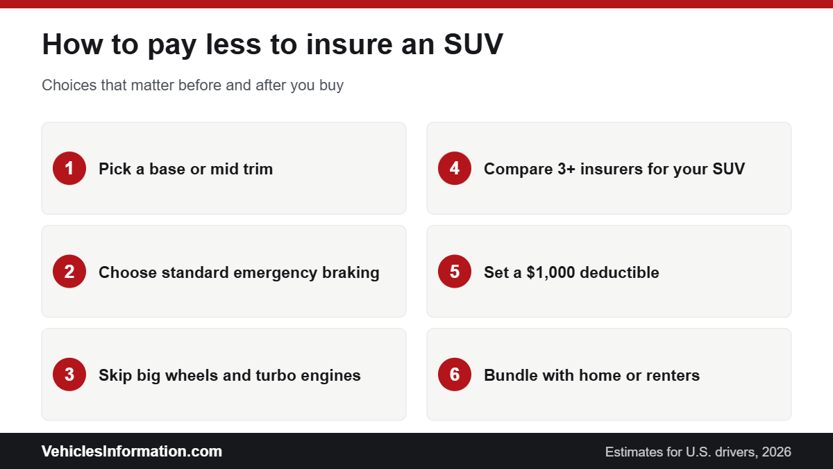 How to pay less for SUV insurance